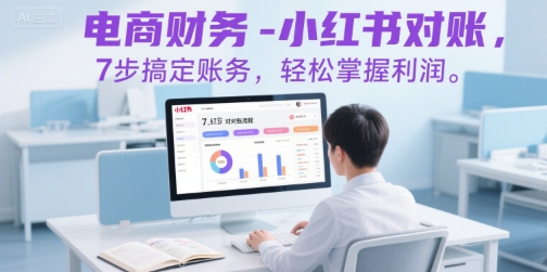 电商财务-小红书对账，7步搞定账务，轻松掌握利润-娱乐网赚