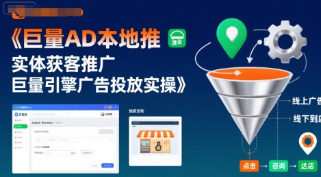 巨量AD本地推实体获客推广，巨量引擎广告投放实操-娱乐网赚