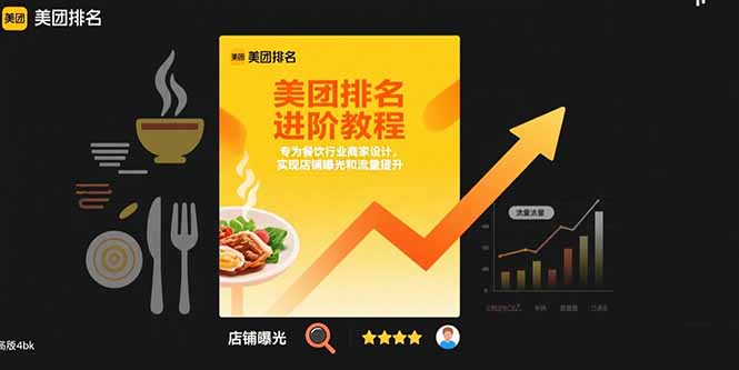 美团排名进阶教程：专为餐饮行业商家设计，实现店铺曝光和流量提升-娱乐网赚