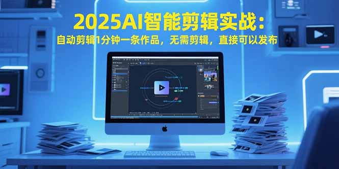 2025AI智能剪辑实战：自动剪辑1分钟一条作品，无需剪辑，直接可以发布-娱乐网赚