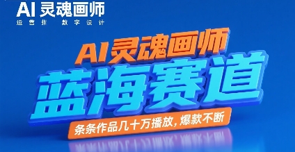 AI灵魂画师，蓝海赛道，条条作品几十W播放，爆款不断-娱乐网赚