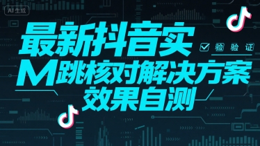最新抖音实M跳核对解决方案，效果自测-娱乐网赚