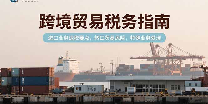 跨境贸易税务指南，进口业务退税要点，转口贸易风险，特殊业务处理-娱乐网赚