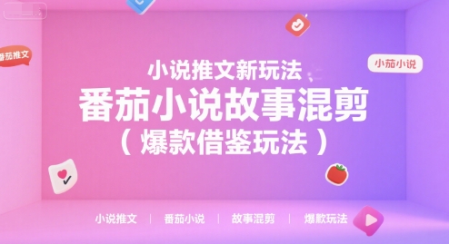 小说推文新玩法，番茄小说故事混剪(爆款借鉴玩法)-娱乐网赚