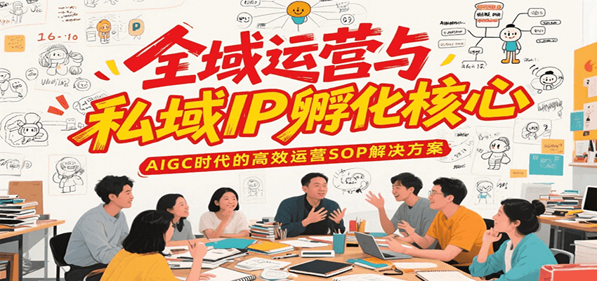全域运营与私域IP孵化核心，AIGC时代的高效运营SOP解决方案-娱乐网赚