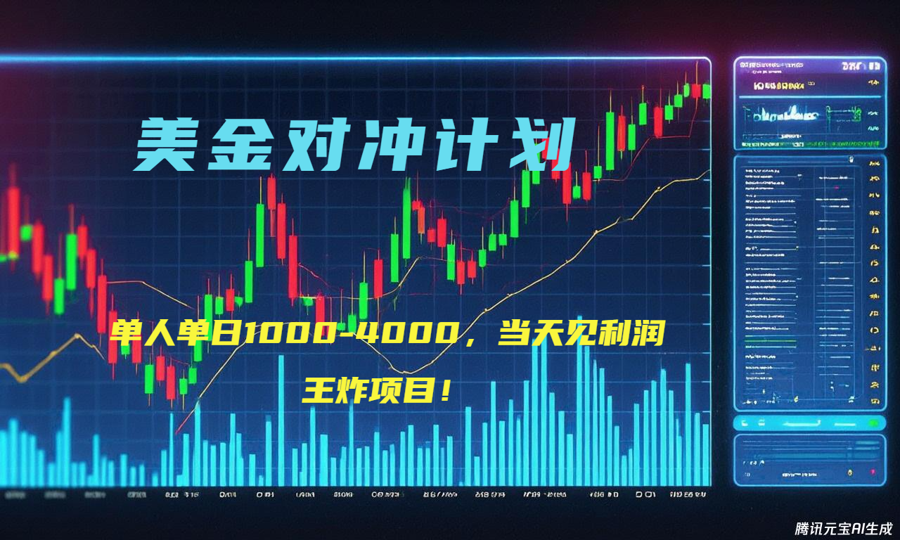 2025年最暴力项目“美金先登计划”最新最强对冲战法，每日实际收益1K-4K-娱乐网赚