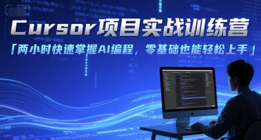 Cursor项目实战训练营，两小时快速掌握AI编程，零基础也能轻松上手-娱乐网赚