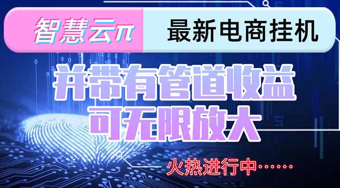 智慧云π电脑挂机单机每天收益300—500+ 并带有团队管道收益 可无限放大-娱乐网赚