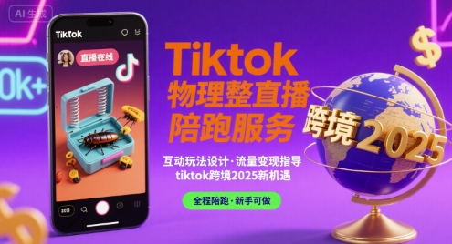 Tiktok物理整蛊直播陪跑服务-tiktok跨境2025-娱乐网赚