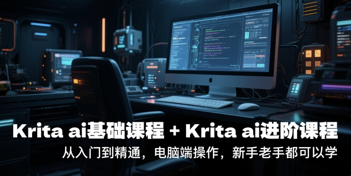krita ai基础课程+Krita ai进阶课程，从入门到精通，电脑端操作，新手老手都可以学-娱乐网赚