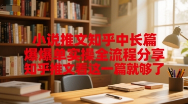 小说推文知乎中长篇爆单实操全流程分享，知乎推文看这一篇就够了-娱乐网赚