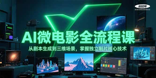 AI微电影全流程课，从剧本生成到三维场景，掌握独立制片核心技术-娱乐网赚
