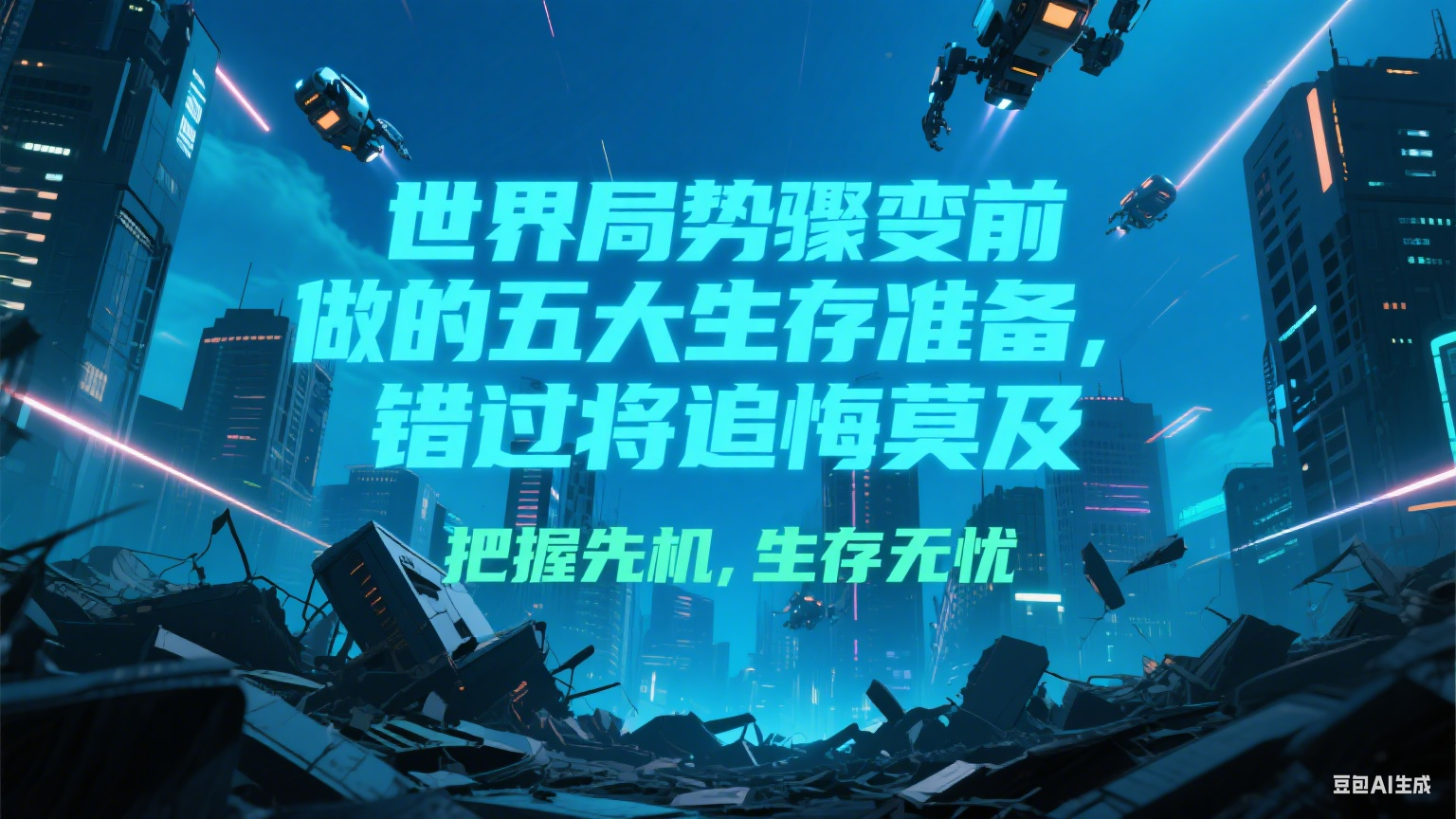 付费文章《世界局势骤变前必做的五大生存准备，错过将追悔莫及》-娱乐网赚