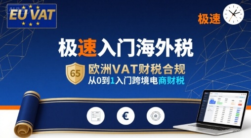 极速入门海外税，欧洲VAT财税合规，从0到1入门跨境电商财税-娱乐网赚