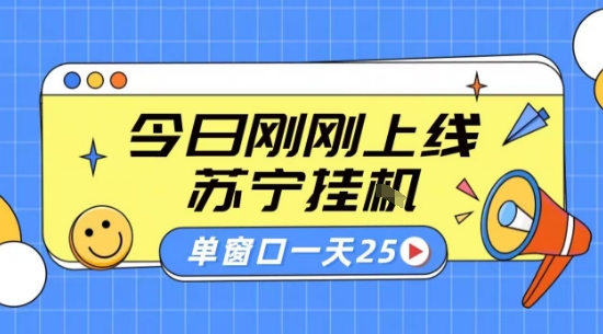 苏宁全自动采集挂G项目 稳定可批量 单窗口收益30+ 附教程【揭秘】-娱乐网赚