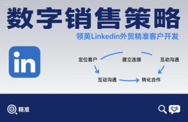 数字销售策略领英LinkedIn外贸精准客户开发-娱乐网赚