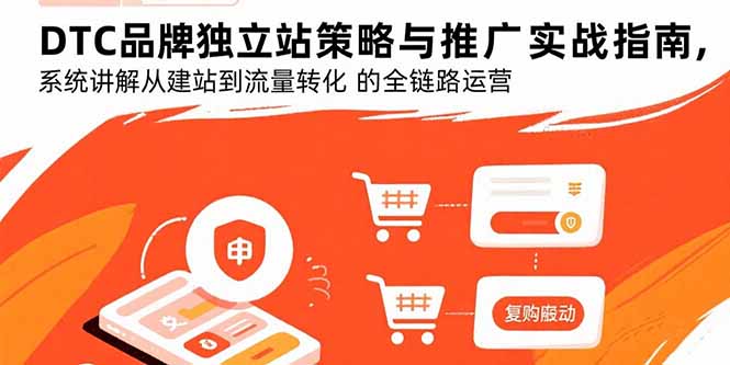 DTC品牌独立站策略与推广实战指南，系统讲解从建站到流量转化的全链路运营-娱乐网赚