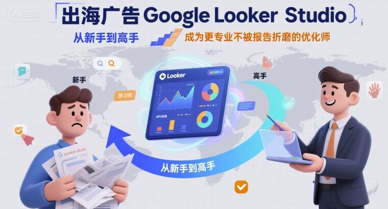出海广告Google Looker Studio从新手到高手，成为更专业不被报告折磨的优化师-娱乐网赚