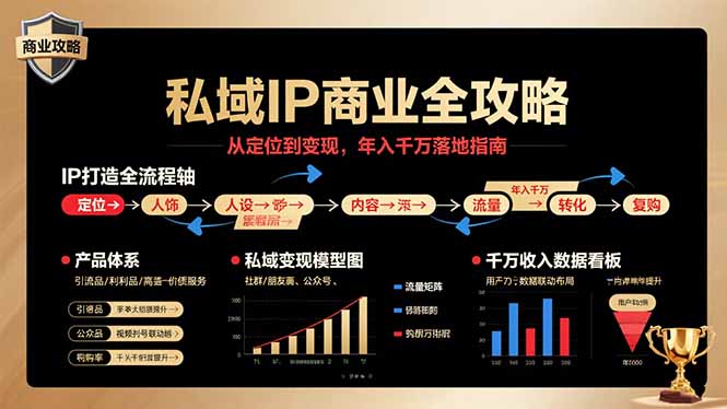 私域IP商业全攻略，从定位到变现，年入千万落地指南-娱乐网赚