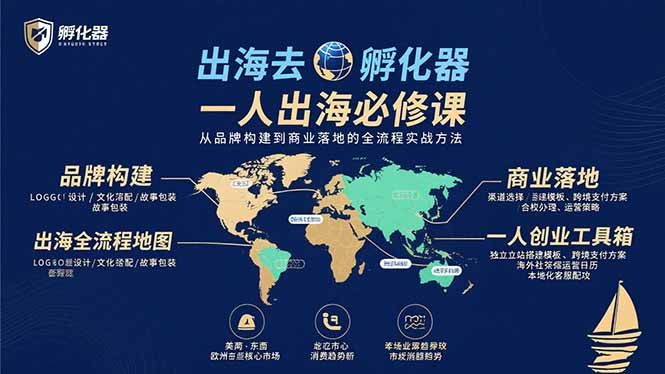 出海去 孵化器 一人出海必修课：从品牌构建到商业落地的全流程实战方法-娱乐网赚