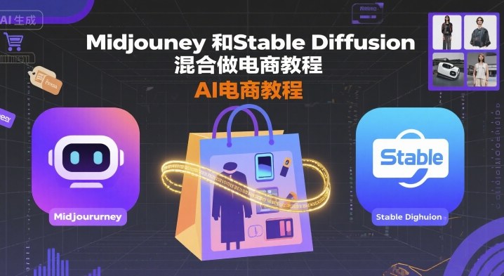 Midjourney和Stable Diffusion混合做电商教程-ai电商教程-娱乐网赚