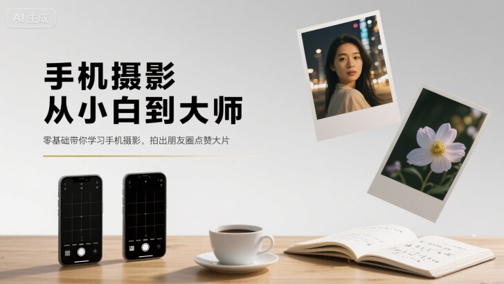 手机摄影从小白到大师，零基础带你学习手机摄影，拍出朋友圈点赞大片-娱乐网赚